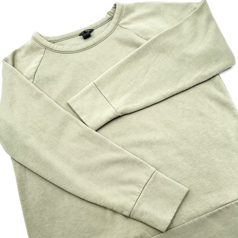 Eddie Bauer Womens S Sage Green Soft Fleece Sweatshirt Elevated Cottagecore